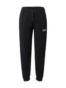 Hummel Športové nohavice 'Tech Fleece'  čierna / biela