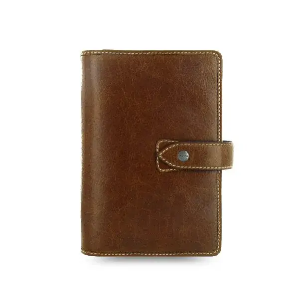 Vreckový diár Filofax Malden A7 hnedý