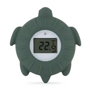 Petite&Mars Teploměr silikonový digitální Turtle Terry Misty Green 0m+