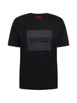 HUGO Tričko 'Dulive222'  tmavosivá / čierna