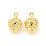 Brass Micro Pave Cubic Zirconia Pendants