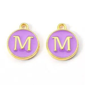 Golden Plated Alloy Enamel Charms