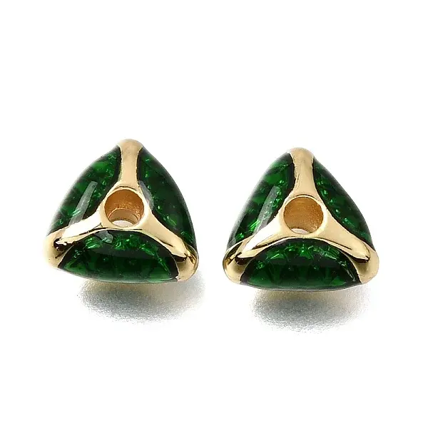 Brass Enamel Beads