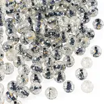 100Pcs Crackle Transparent Glass Beads