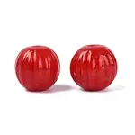 Handmade Ribbed Lampwork Beads
