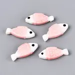 Hand Painted Fish Shaped Porcelain Beads