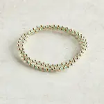 3Pcs CCB & Glass Seed Beads Stretch Bracelets Set for Women