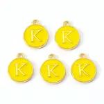 Golden Plated Alloy Enamel Charms