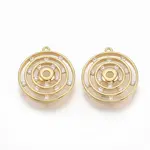 Brass Micro Pave Clear Cubic Zirconia Pendants