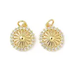 Brass Micro Pave Cubic Zirconia Pendants