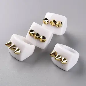 Opaque Acrylic Finger Rings