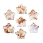 Two Tone Opaque Plastic Pendants