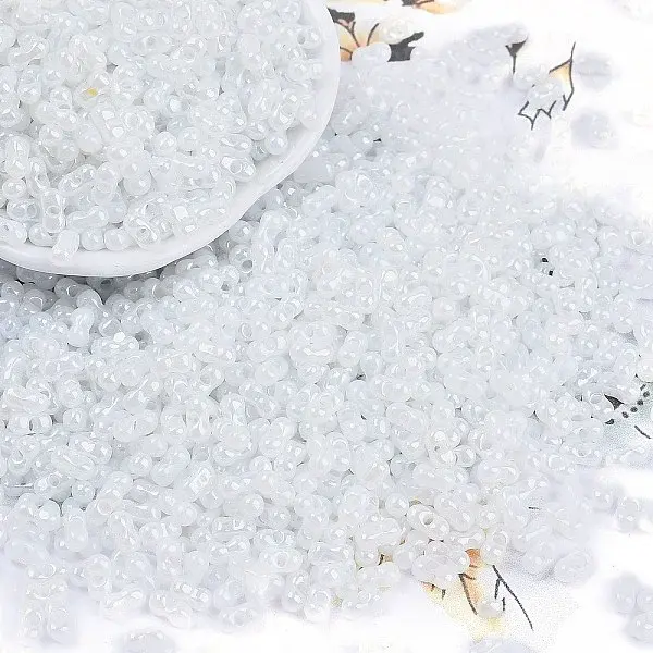 Opaque Colours Luster Glass Seed Beads