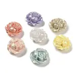 UV Plating Opaque Rainbow Iridescent Acrylic Beads