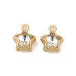 Rack Plating Alloy Rhinestone Pendants