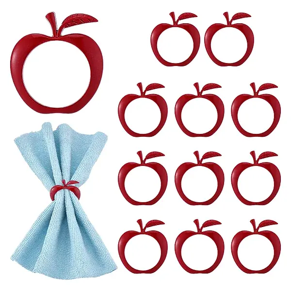 12Pcs Alloy Napkin Rings