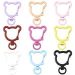 14Pcs Spray Painted Eco-Friendly Alloy Swivel Snap Hook Clasps