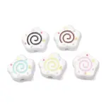 Printed Opaque Acrylic Beads