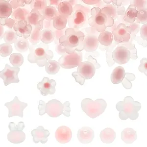189Pcs 10 Style Transparent Acrylic Beads