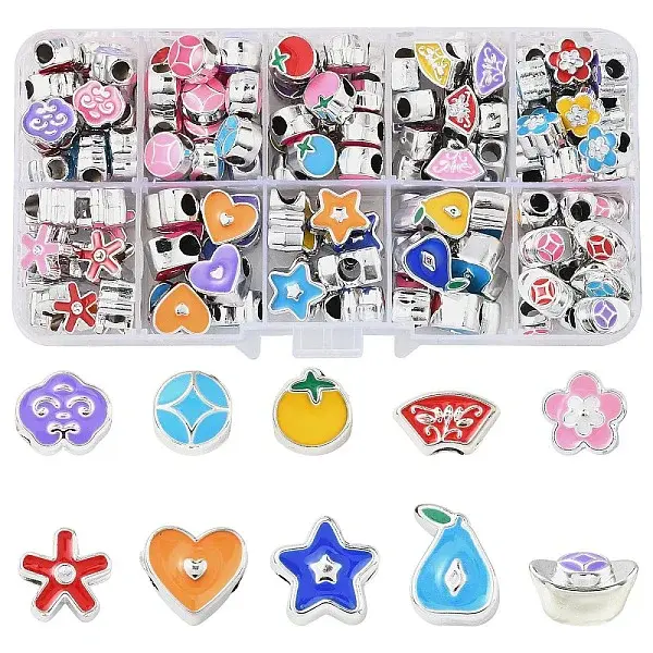 10 Styles CCB Plastic European Beads