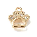 Brass Micro Pave Cubic Zirconia Charms