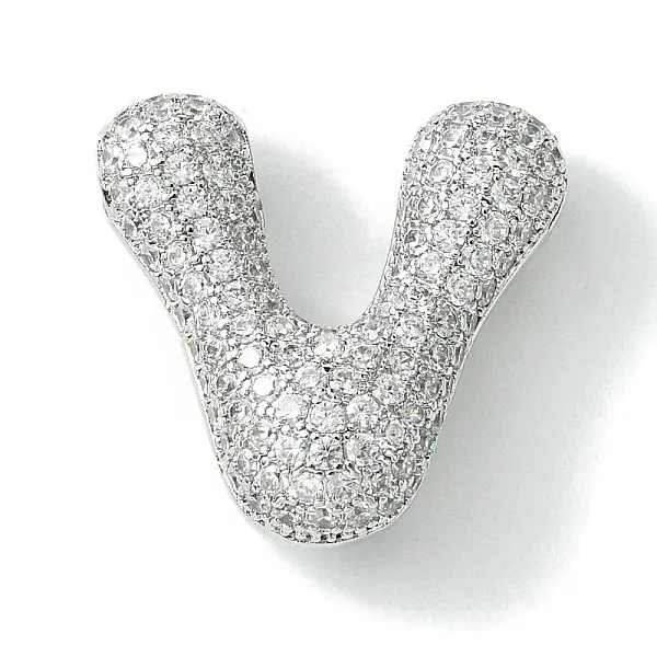 Rack Plating Brass Cubic Zirconia Pendants