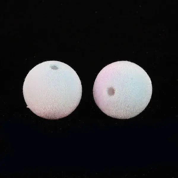 Flocky Plastic Beads