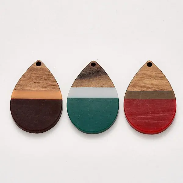 Resin & Walnut Wood Pendants