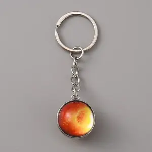 Platinum Tone Alloy Keychain