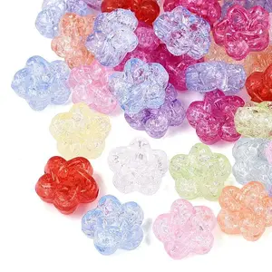 Transparent Crackle Acrylic Beads