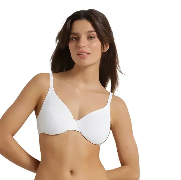 DIM INVISIBLE UNDERWIRE FULL CUP BRA - Dámska podprsenka s kosticou - biela
