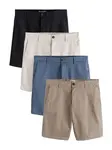 Next Chino nohavice  modrá / svetlohnedá / svetlosivá / čierna