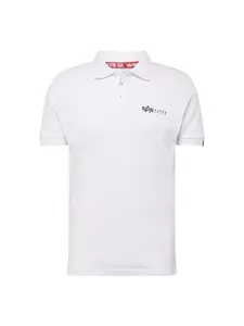 ALPHA INDUSTRIES Tričko  čierna / biela