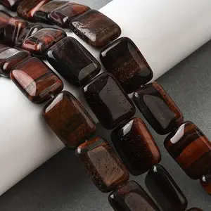Dyed Natural Red Tiger Eye Beads Strands