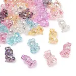 40Pcs 8 Colors Transparent Acrylic Pendants