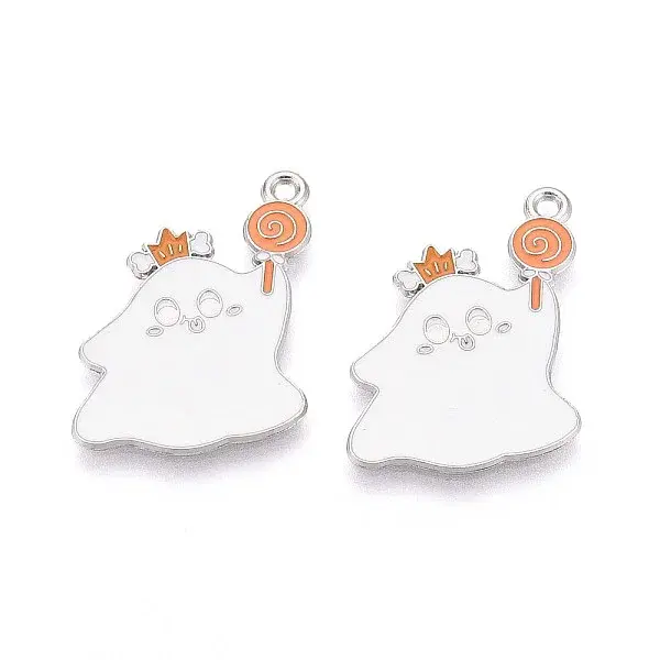 Halloween Theme Alloy Enamel Pendants