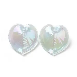 UV Plating Rainbow Iridescent Acrylic Pendants