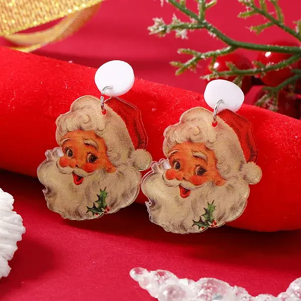 Christmas Acrylic Stud Earrings