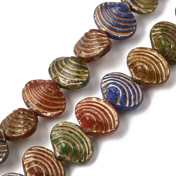 Baking Paint Glass Beads Strands