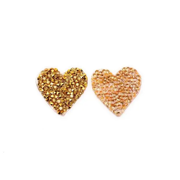 Heart Glitter Hotfix Rhinestone
