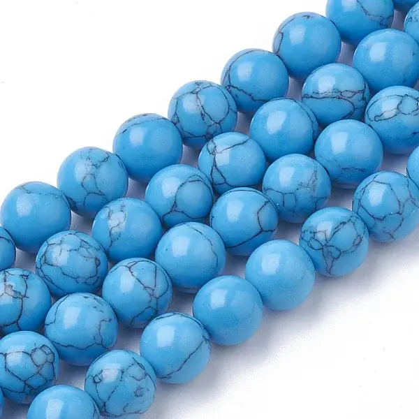 Synthetic Turquoise Beads Strands