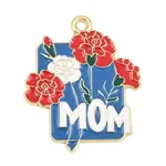 Mother's Day Alloy Enamel Pendants