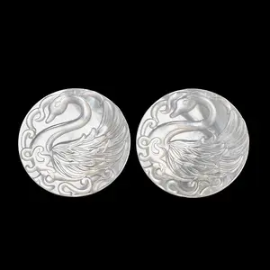 Natural White Shell Carved Cabochons