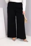Plus size nohavice s vysokým pásom
