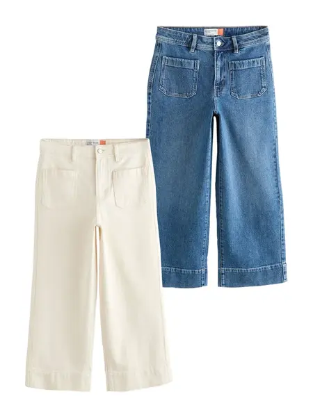Next Džínsy  modrá denim / biely denim