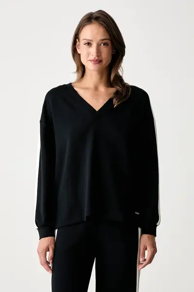 BOSS  mikina loungwear dámska s modalom TONE_Sweatshirt