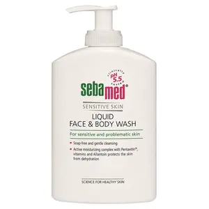 SEBAMED Jemná mycí emulze na tělo a obličej s pumpičkou 400 ml