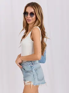 Ecru dámsky top basic