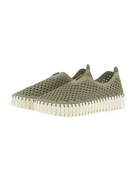 ILSE JACOBSEN Slip-on obuv 'TULIP'  olivová / čierna