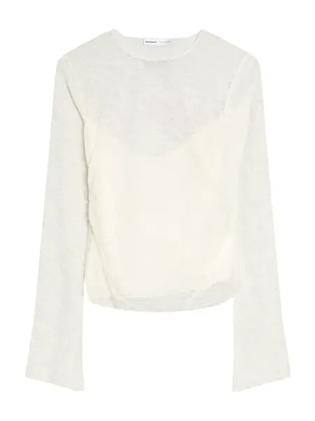 Bershka Tričko 'BLOBER'  nebielená
